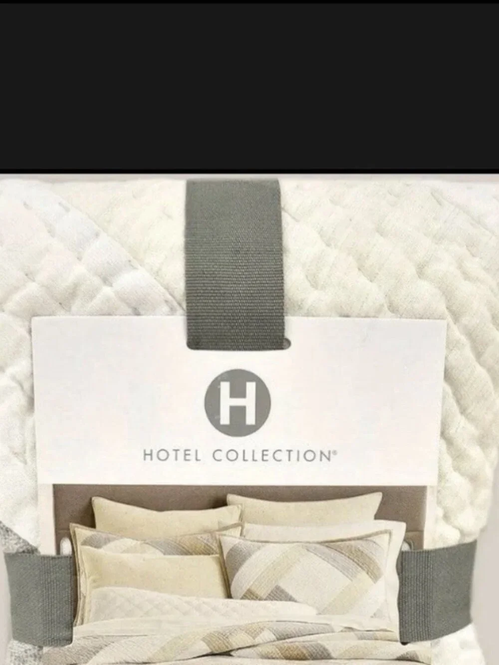 John Robshaw Sagana Quilted Woven Stripe Euro Sham Gray 26